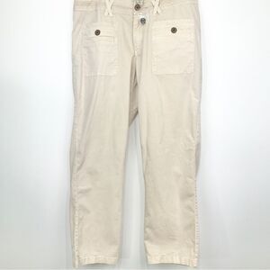 Bob Timberlake Cream Cotton Khaki Lightweight Casual Travel Pants NEW